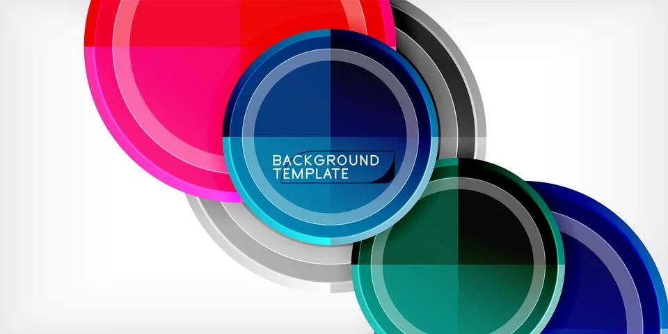 Minimal geometric abstract background. Circle triangle design Stock Illustration