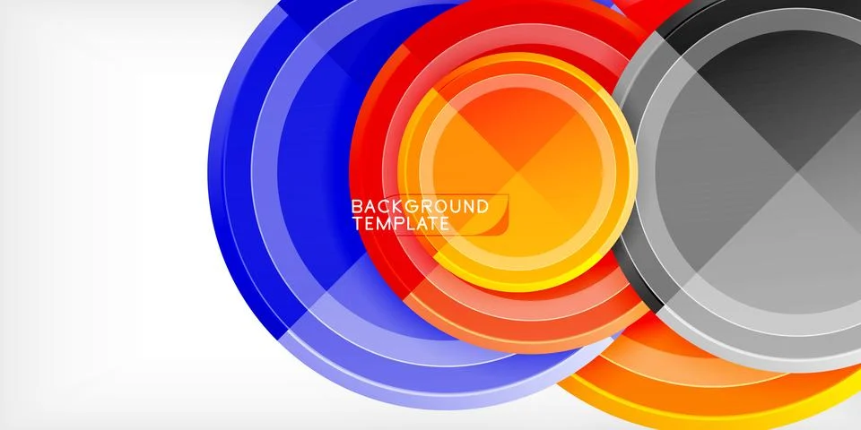 Minimal geometric abstract background. Circle triangle design Illustrazione stock