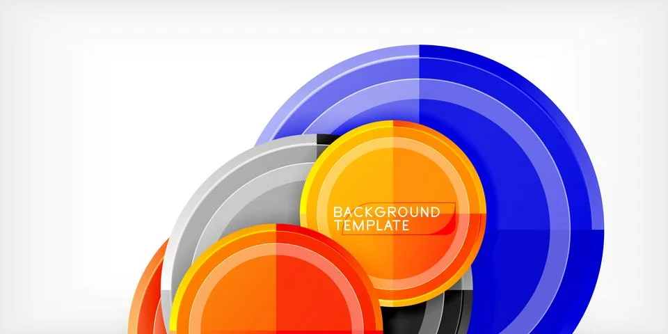 Minimal geometric abstract background. Circle triangle design 스톡 일러스트