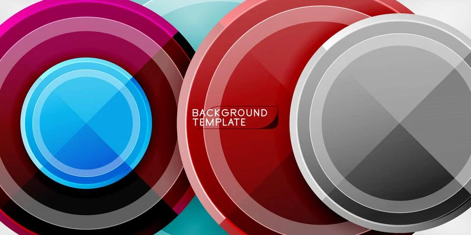 Minimal geometric abstract background. Circle triangle design Stock Illustration