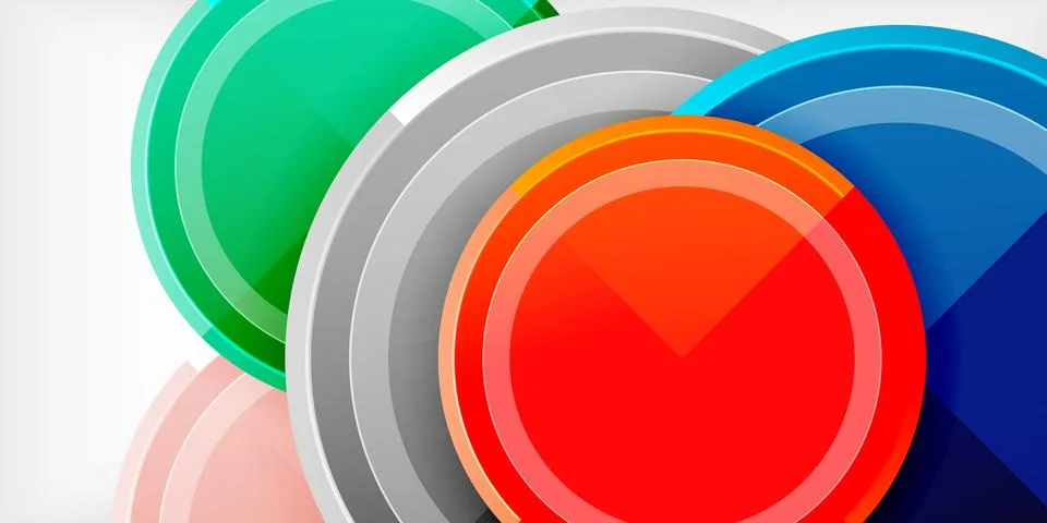 Minimal geometric abstract background. Circle triangle design 스톡 일러스트