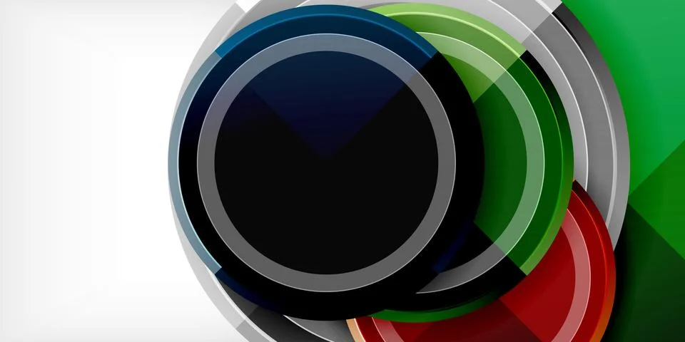 Minimal geometric abstract background. Circle triangle design 스톡 일러스트