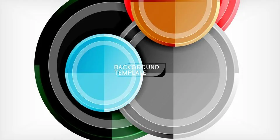 Minimal geometric abstract background. Circle triangle design Stock Illustration