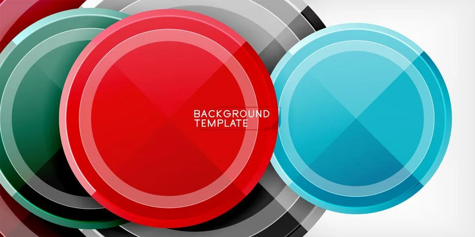 Minimal geometric abstract background. Circle triangle design Stock Illustration
