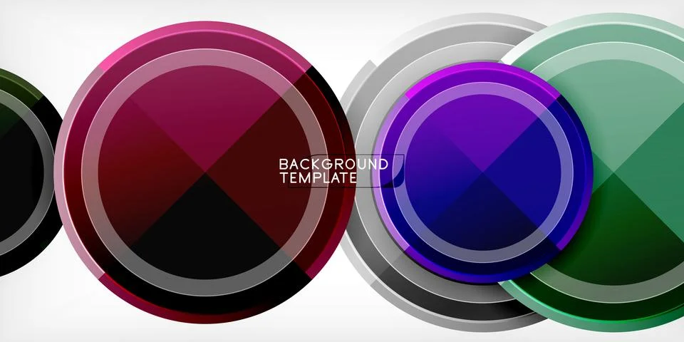 Minimal geometric abstract background. Circle triangle design Stock Illustration