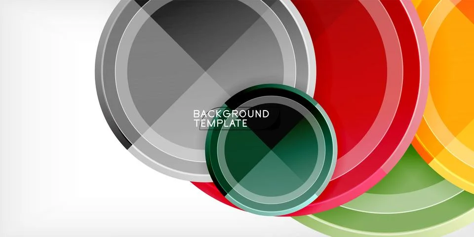 Minimal geometric abstract background. Circle triangle design Stock Illustration