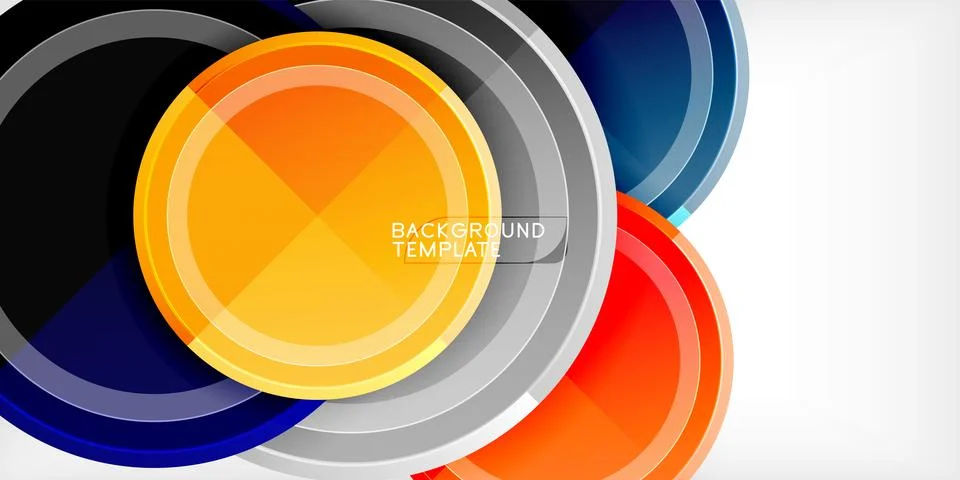 Minimal geometric abstract background. Circle triangle design Stock Illustration