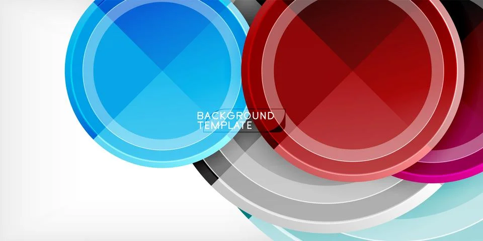 Minimal geometric abstract background. Circle triangle design Stock Illustration