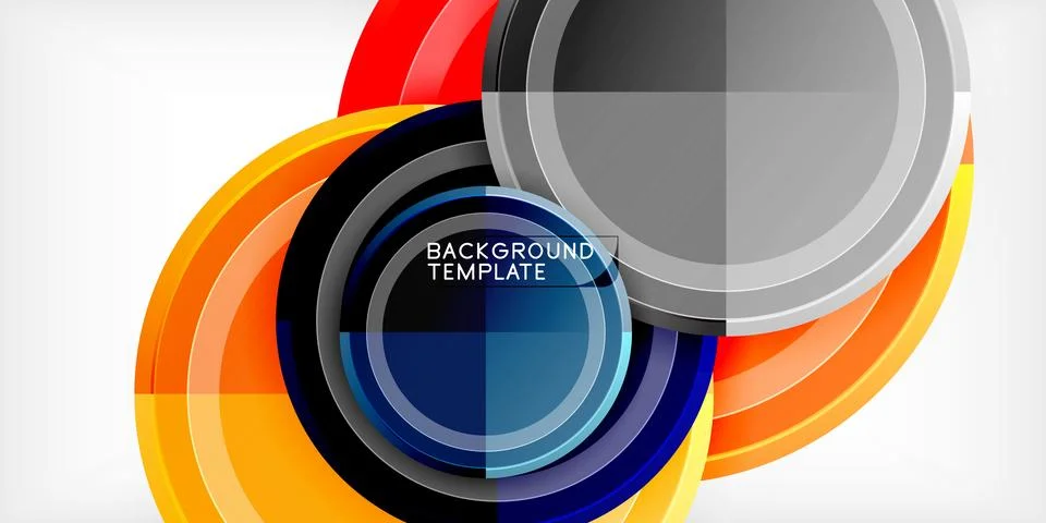 Minimal geometric abstract background. Circle triangle design イラスト素材