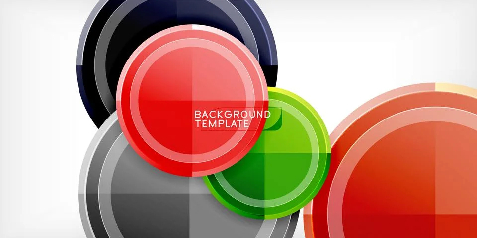 Minimal geometric abstract background. Circle triangle design Stock Illustration