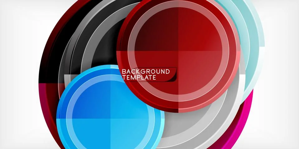Minimal geometric abstract background. Circle triangle design Illustrazione stock