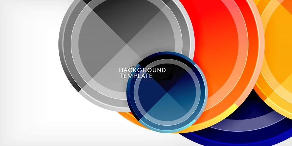 Minimal geometric abstract background. Circle triangle design Stock Illustration