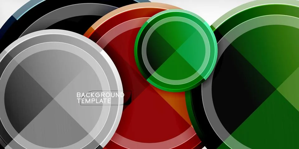 Minimal geometric abstract background. Circle triangle design Illustrazione stock