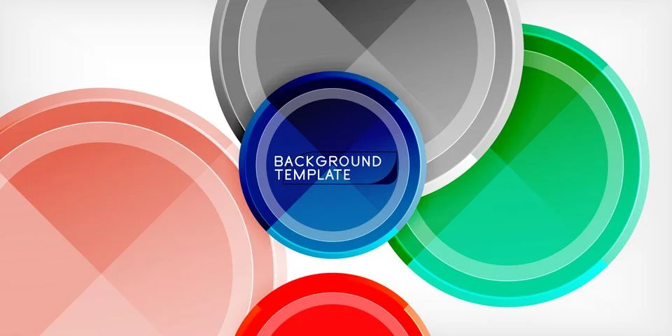 Minimal geometric abstract background. Circle triangle design Stock Illustration