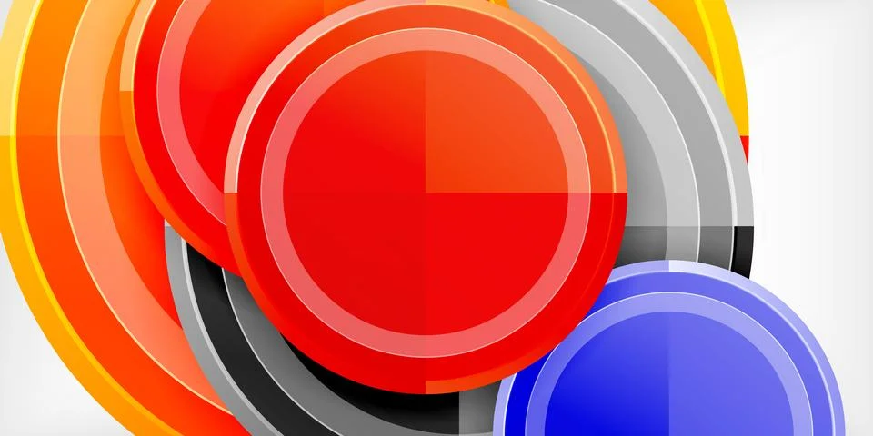 Minimal geometric abstract background. Circle triangle design イラスト素材