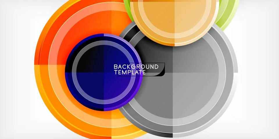 Minimal geometric abstract background. Circle triangle design Stock Illustration