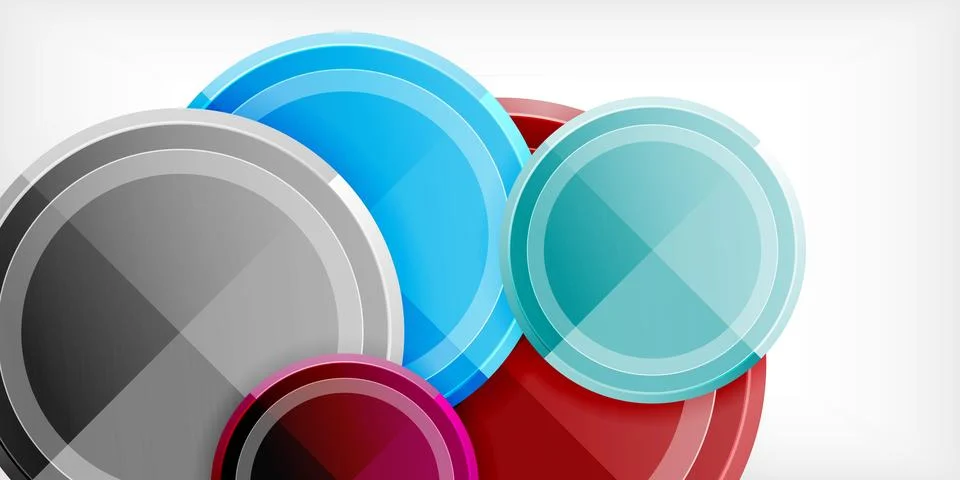 Minimal geometric abstract background. Circle triangle design 스톡 일러스트