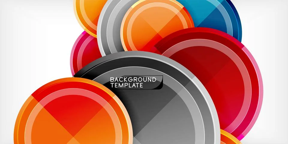 Minimal geometric abstract background. Circle triangle design Stock Illustration