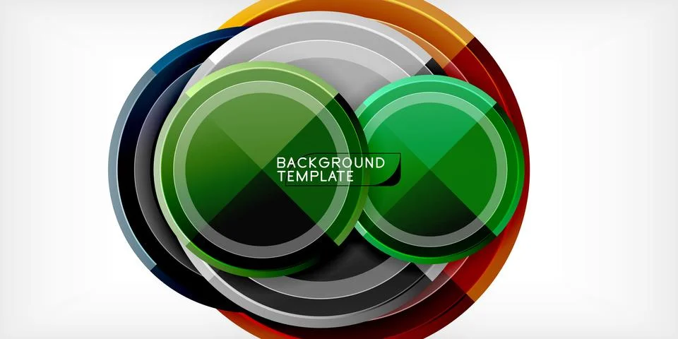 Minimal geometric abstract background. Circle triangle design Stock Illustration