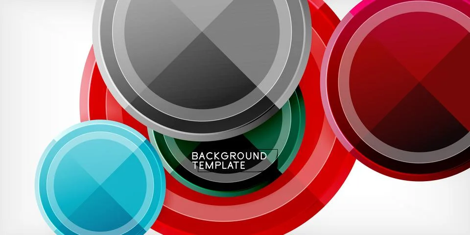 Minimal geometric abstract background. Circle triangle design Illustrazione stock