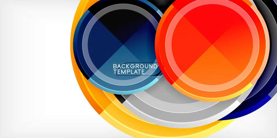 Minimal geometric abstract background. Circle triangle design 스톡 일러스트