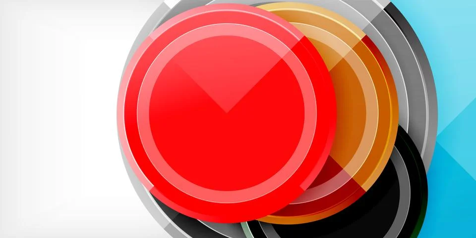 Minimal geometric abstract background. Circle triangle design Stock Illustration