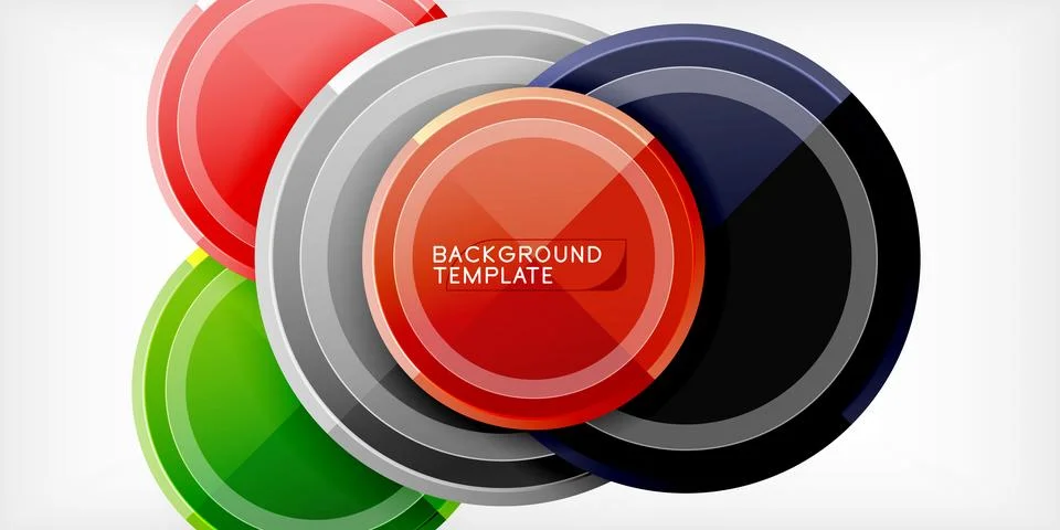 Minimal geometric abstract background. Circle triangle design Illustrazione stock