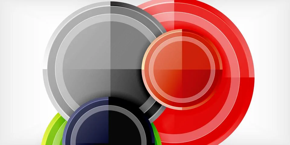 Minimal geometric abstract background. Circle triangle design イラスト素材