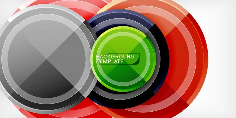 Minimal geometric abstract background. Circle triangle design Stock Illustration