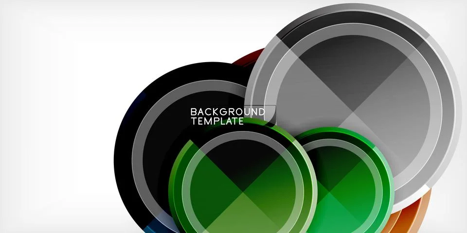 Minimal geometric abstract background. Circle triangle design Illustrazione stock