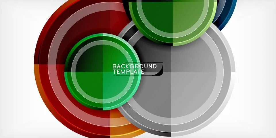 Minimal geometric abstract background. Circle triangle design 스톡 일러스트