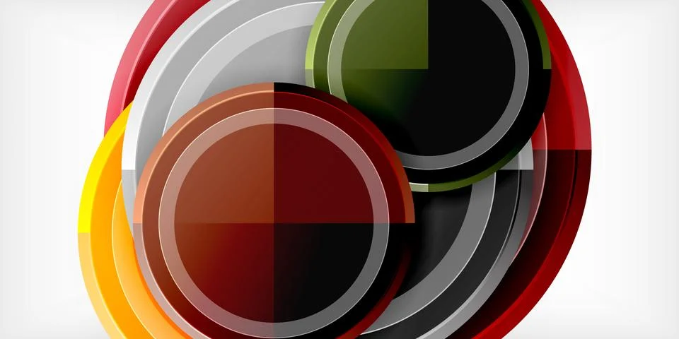 Minimal geometric abstract background. Circle triangle design 스톡 일러스트