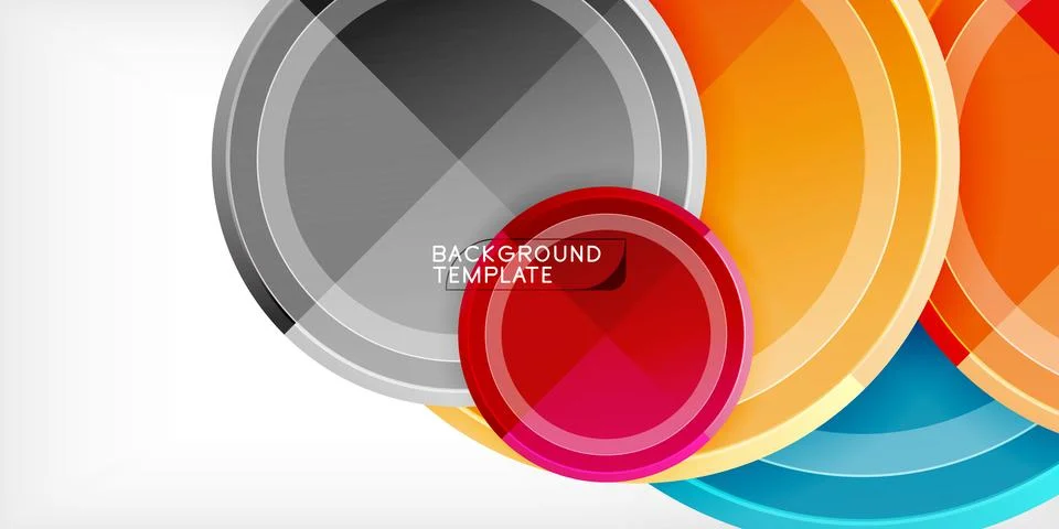 Minimal geometric abstract background. Circle triangle design Stock Illustration