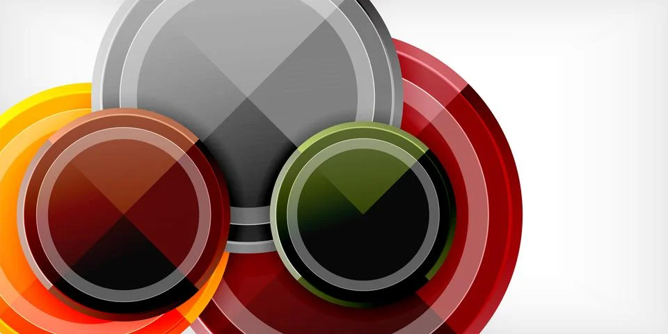 Minimal geometric abstract background. Circle triangle design 스톡 일러스트