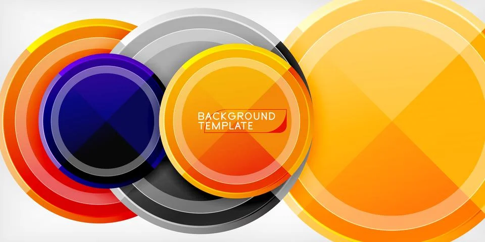 Minimal geometric abstract background. Circle triangle design Illustrazione stock