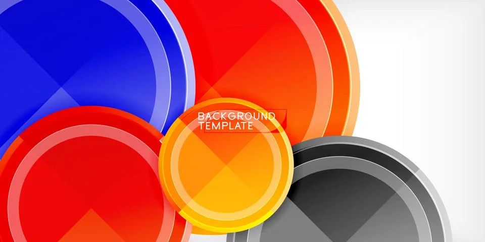 Minimal geometric abstract background. Circle triangle design Stockillustratie