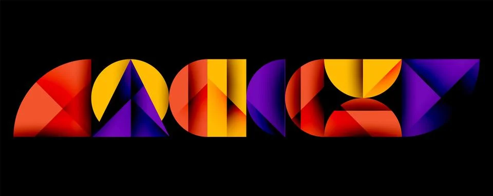 Minimal geometric abstract background. Circle square and triangle design Stockillustratie