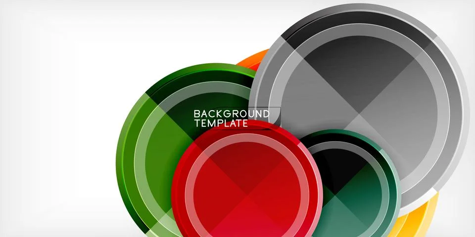 Minimal geometric abstract background. Circle triangle design Stock Illustration