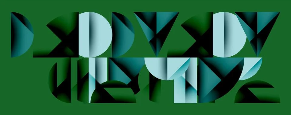 Minimal geometric abstract background. Circle square and triangle design Stockillustratie