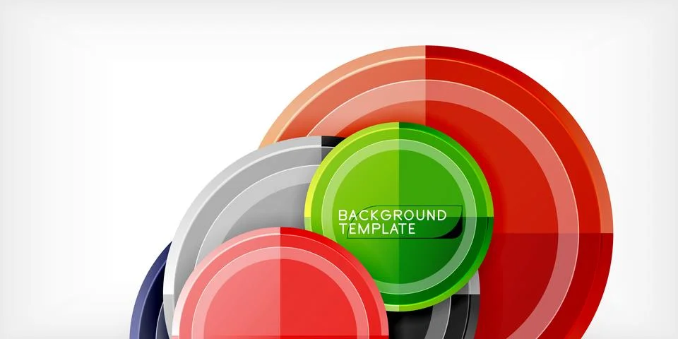 Minimal geometric abstract background. Circle triangle design Stock Illustration