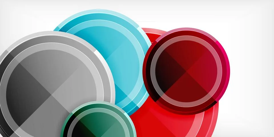 Minimal geometric abstract background. Circle triangle design Stock Illustration