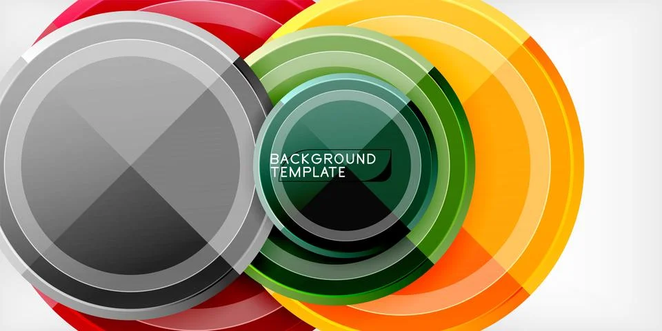 Minimal geometric abstract background. Circle triangle design Stock Illustration