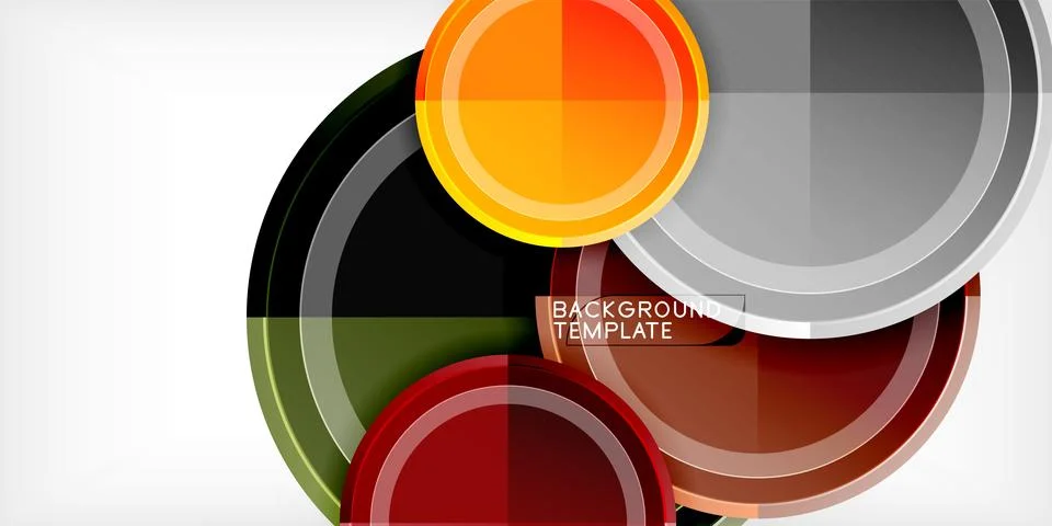 Minimal geometric abstract background. Circle triangle design Stock Illustration