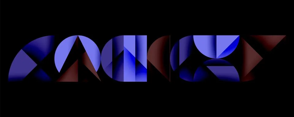 Minimal geometric abstract background. Circle square and triangle design Stock Illustration