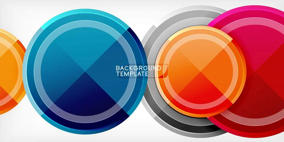 Minimal geometric abstract background. Circle triangle design Stock Illustration