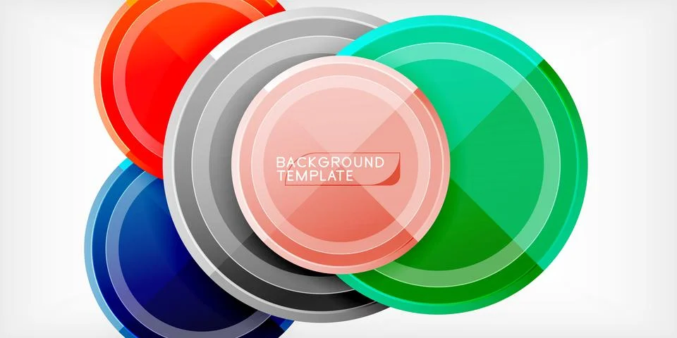 Minimal geometric abstract background. Circle triangle design Stock Illustration