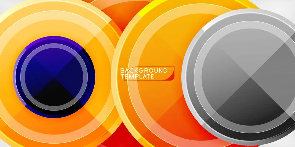 Minimal geometric abstract background. Circle triangle design Stock Illustration