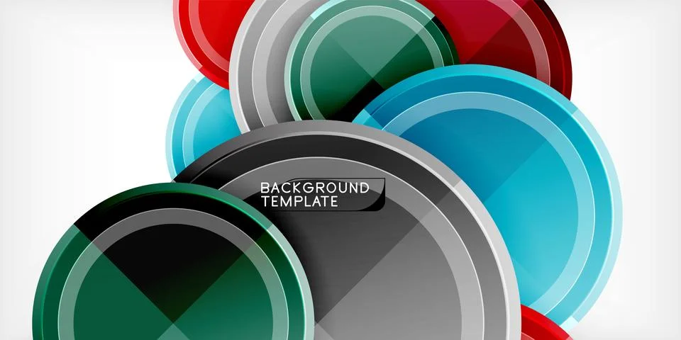 Minimal geometric abstract background. Circle triangle design Stock Illustration