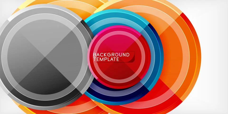 Minimal geometric abstract background. Circle triangle design Stock Illustration