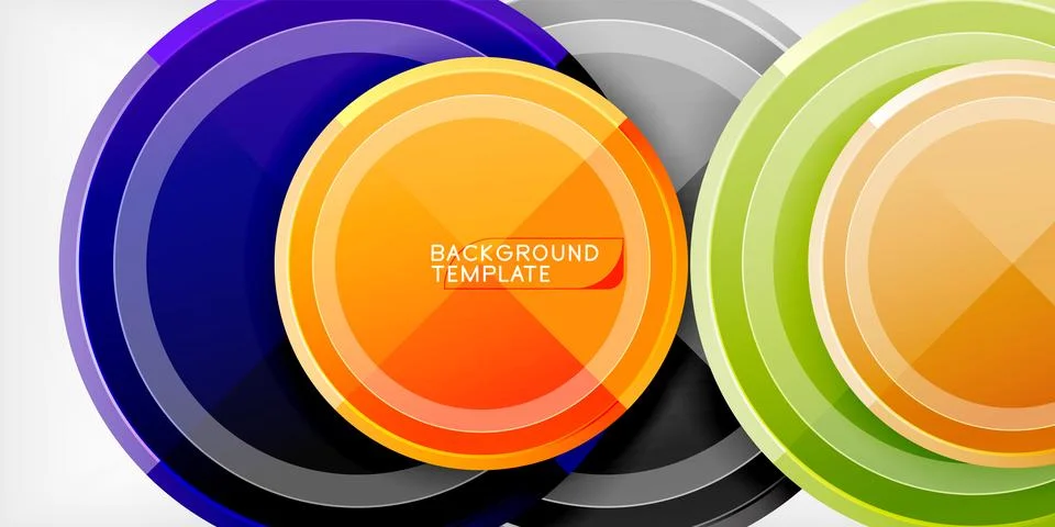 Minimal geometric abstract background. Circle triangle design Stock Illustration